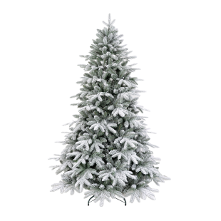Realistic Christmas Tree Snow-covered Christmas Tree under the Stars 210cm