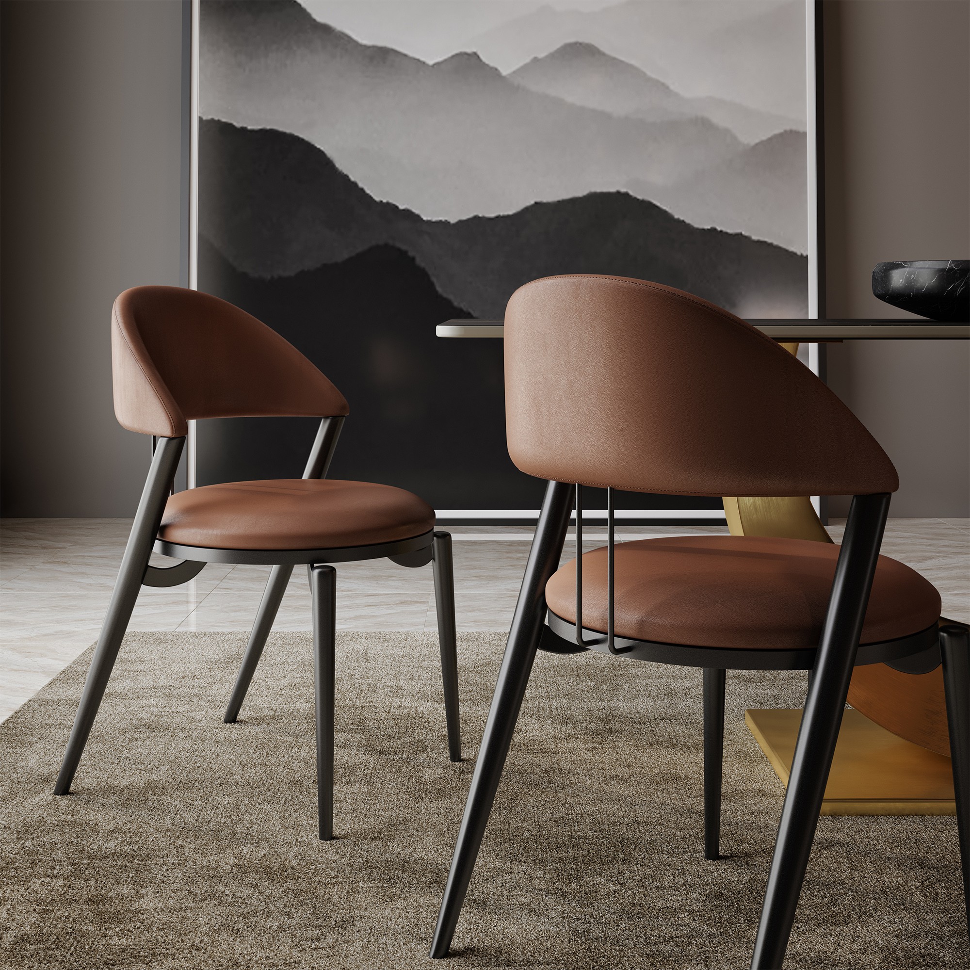 Giulia Grillo Chair Remembrance Brown Design Chair