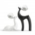 ORN51 Simple crystal deer black and white set D