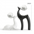 ORN51 Simple crystal deer black and white set D