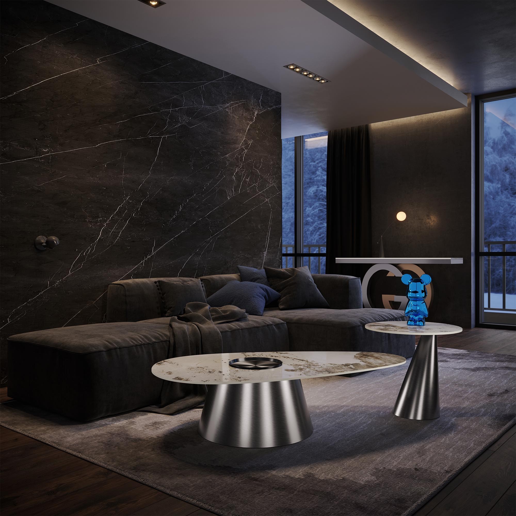 Giulia Grillo Coffee Table Suspended Design coffee table