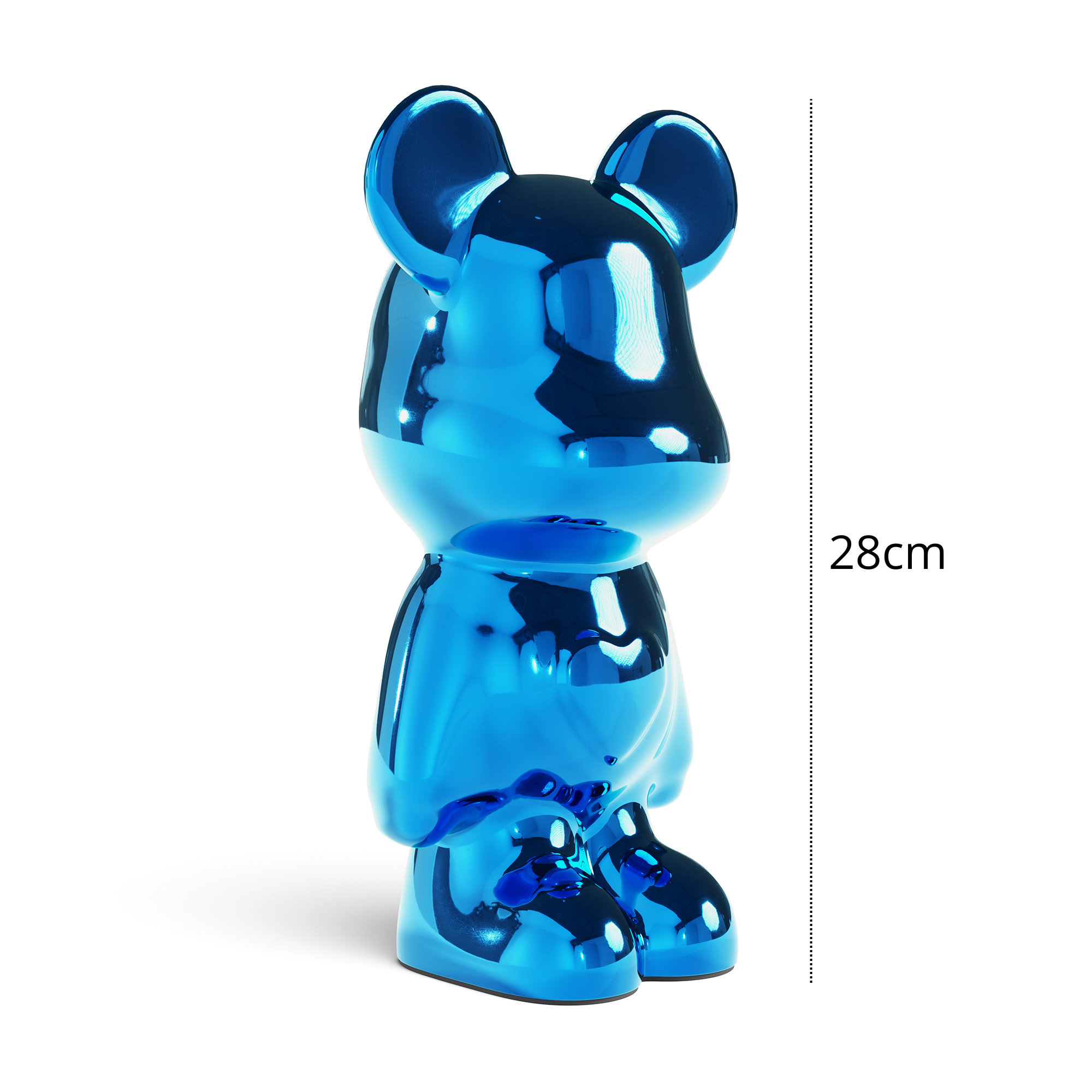 Giulia Grillo ORN61 Love Violence Bear decoration blue D