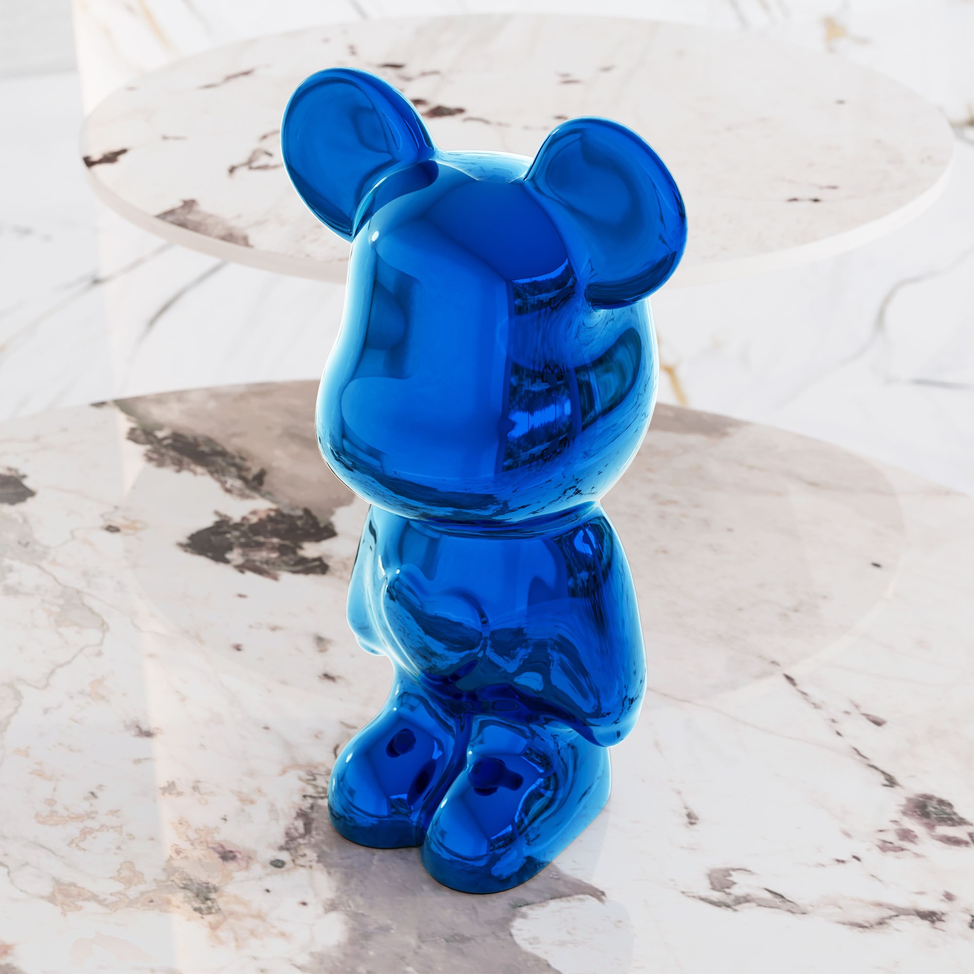 Giulia Grillo ORN61 Love Violence Bear decoration blue D