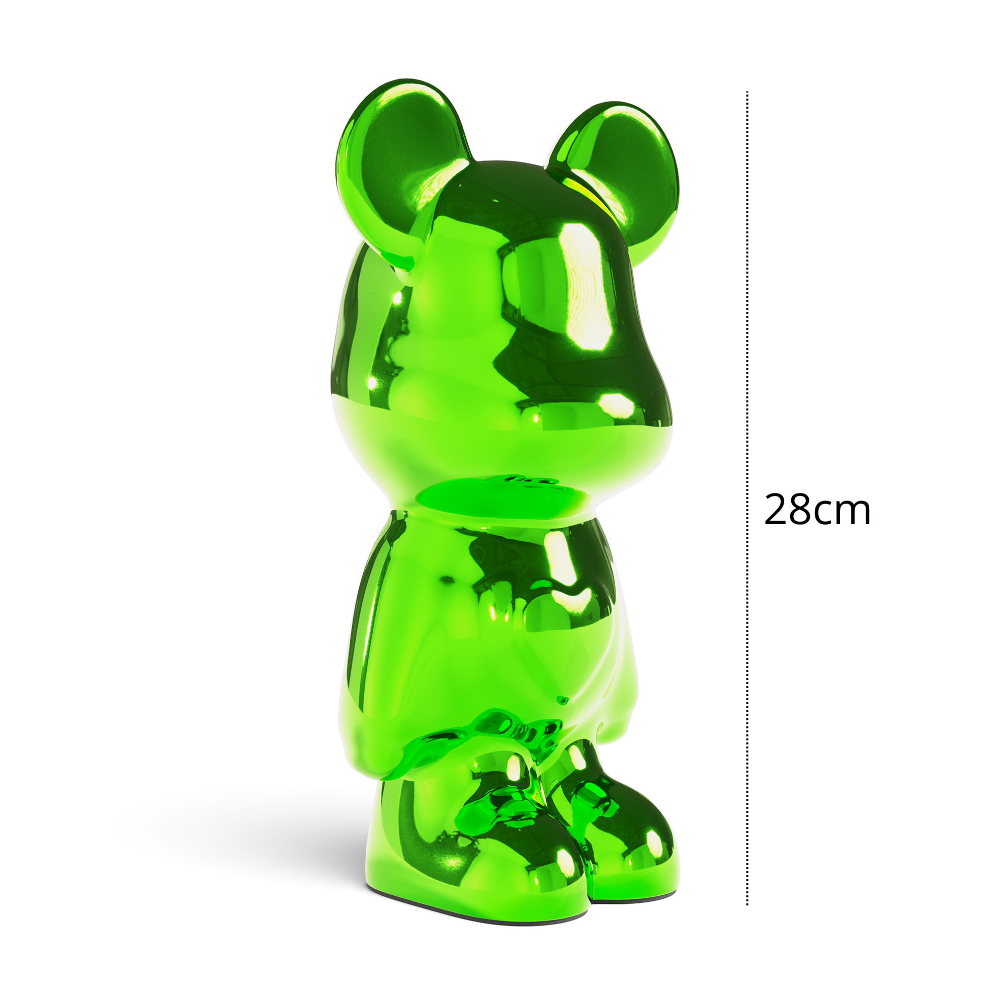 Giulia Grillo ORN60 Love Violence Bear decoration green D