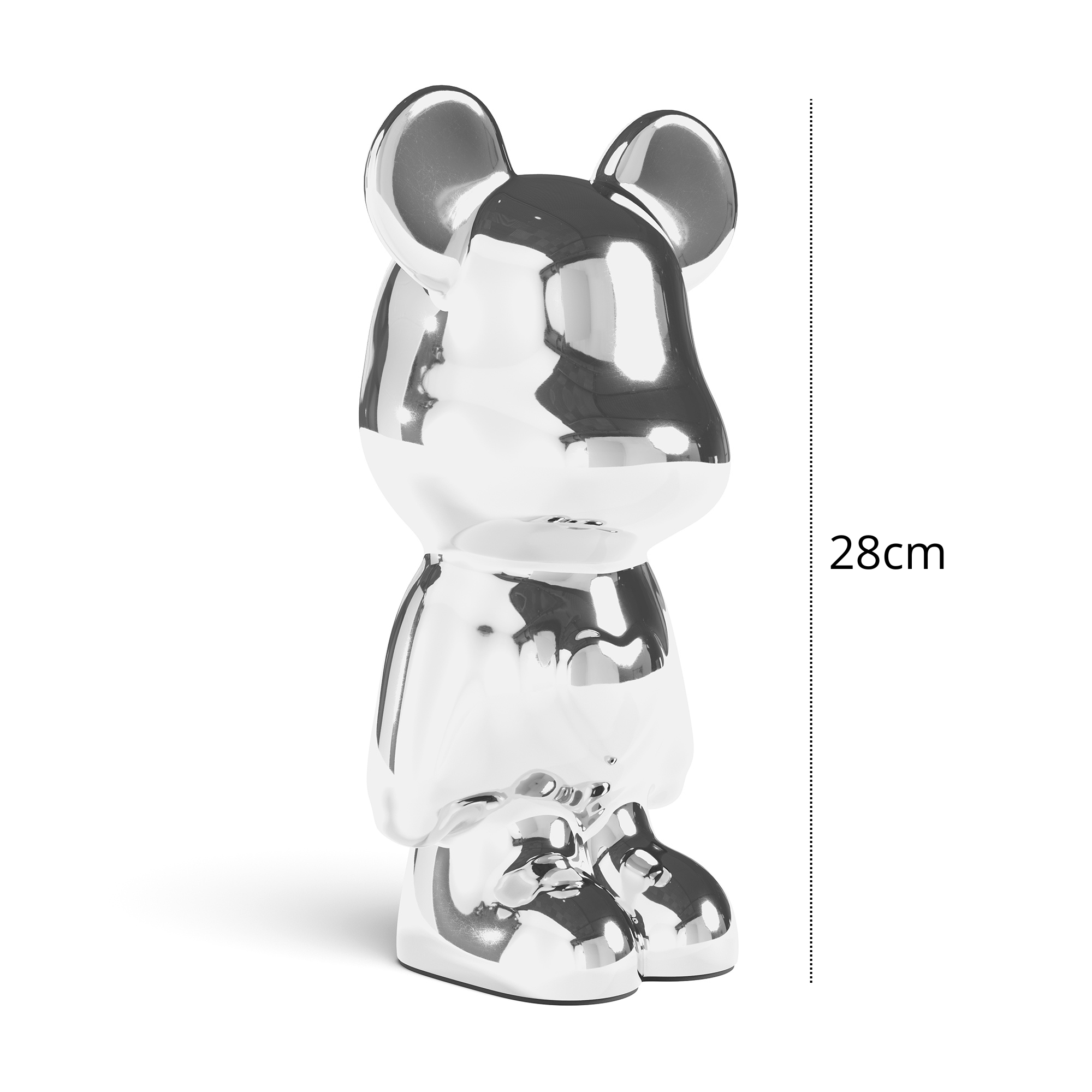 Giulia Grillo Love Bear Design Ornament - Silver Edition