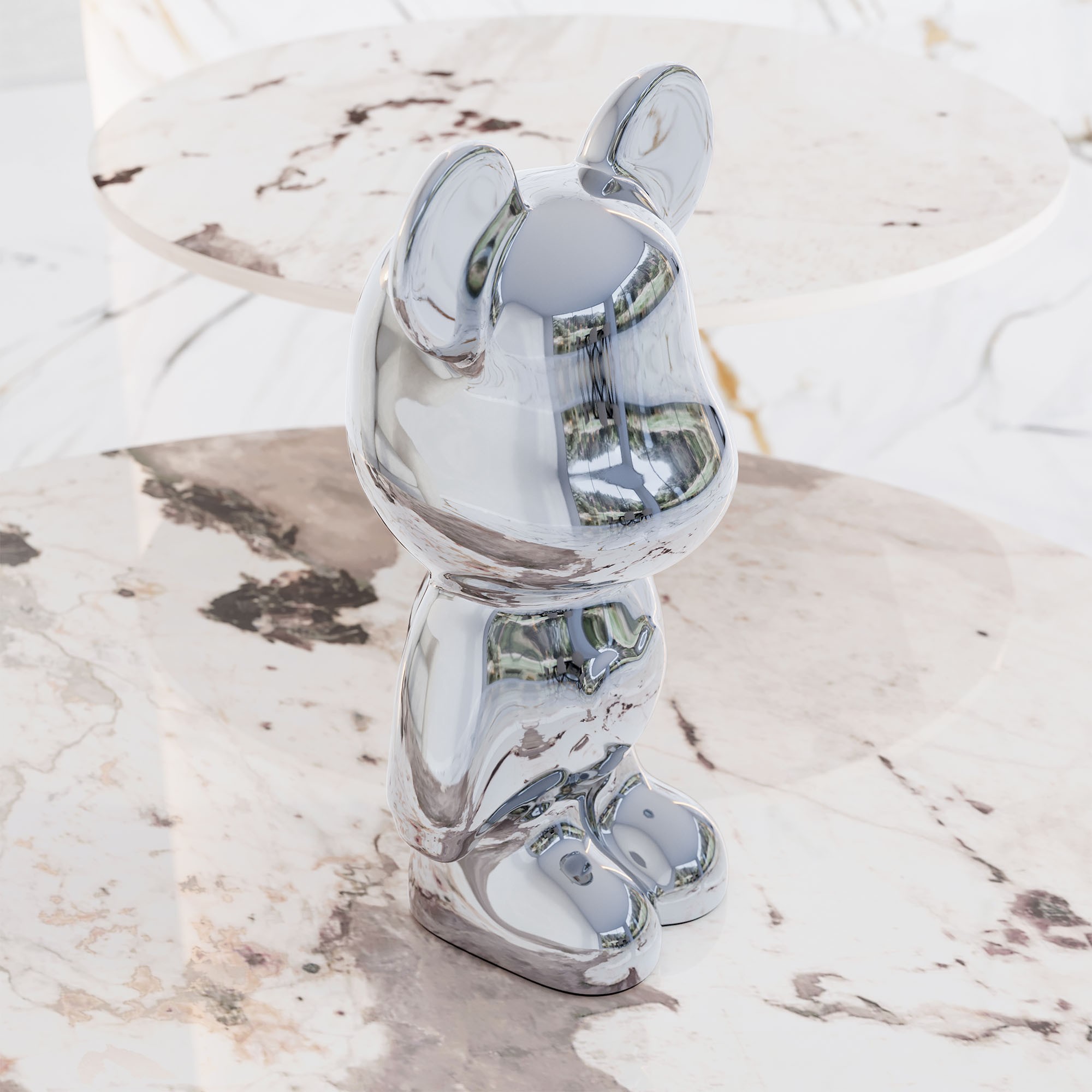 Giulia Grillo Love Bear Design Ornament - Silver Edition