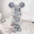 Love Bear Design Ornament - Silver Edition