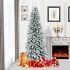 Slim Snow-covered Christmas tree 180cm Giulia Grillo - 5