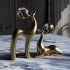 Ornement design Le cerf de cristal d'or