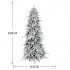 Albero di natale Realistico Slim Innevato Abete Chiome Innevate 180cm