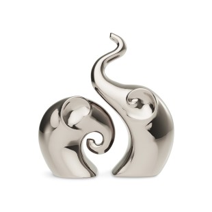 ORN40 Silver-plated lovers...