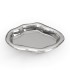 ORN77 ins Texture Creative plate Fruit plate irregular trumpet - silver plated D