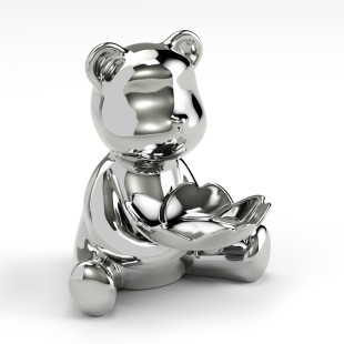 Porte-objets Petit Ours argent