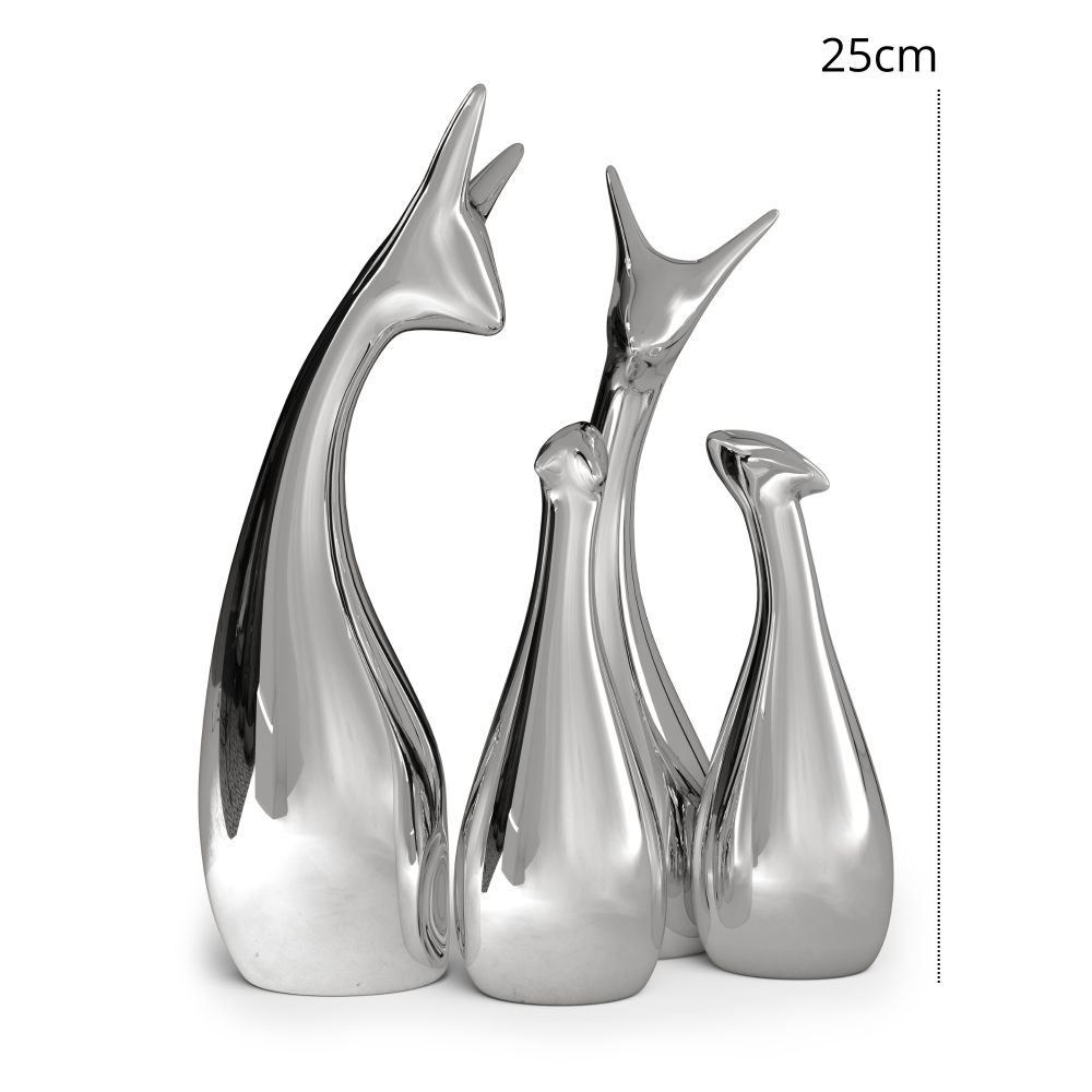 Giulia Grillo ORN36 Silver-plated deer-Four D