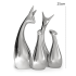 ORN36 Silver-plated deer-Four D