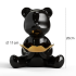 ORN44 Bright light Bear decoration black medium D